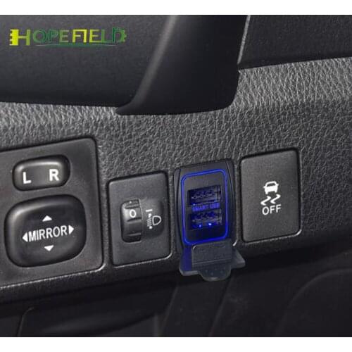 Phone charger for Toyota Camry RAV4 sienna levin car power socket USB interface quick charge port mobile fast charging adapter