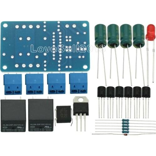 Audio Speaker Protection Board Components Boot Delay DC Protect Kit DIY For Stereo Amplifier Gauge Breadboard Double Channel