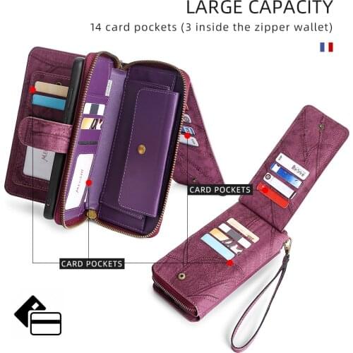 MEGSHI-004Samsung s20fe wallet case is suitable for note20ultra flap leather case A51 multi-function protective case
