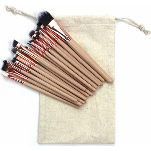 20pcs Eye Makeup Brushes Set Eyeshadow Powder Foundation Eyebrow Lip Eyeliner blending brush Cosmetic Tool kits with bag