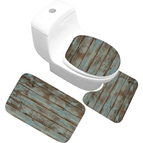 3pcs Flannel Super Soft Absorbent Bathroom Door Mat Non-slip Bath Rug Carpet bathroom bath mats bathroom decoration