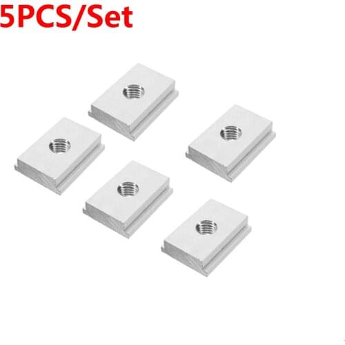 5PCS/Set M6/M8 T-track Slider Sliding Nut Aluminum Alloy T Slot Nut For Woodworking Tool Jigs Screw Slot Fastener