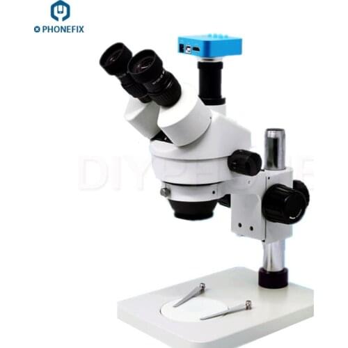 7X-45X Stereo Zoom Microscope with 20MP HDMI Digital Electronic Video Microscope Camera mobile phone PCB Repair Soldering