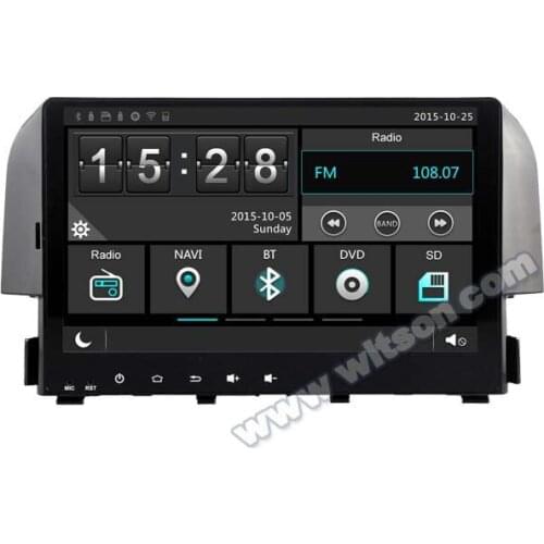 9" Capacitive Touch Screen Special Car GPS Radio for Honda Civic X 2015-2017 with Tire Pressure Monitoring System Support