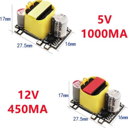 AC-DC 5W Precision Buck Converter AC 220V to 5V DC step down Transformer power supply module 5V 1000MA 12V 450MA