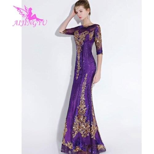 AIJINGYU Evening Party Long Dress Gown 2021 Women Elegant Sexy Formal Special Occasion Dresses Fashion Ball Gowns FS349
