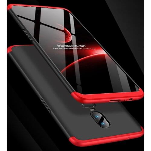 3-in-1 Coque sFor Oneplus 6 Case 360 Degree Protected Full Body Phone Case for One plus6 Case Shockproof Cover With Glass