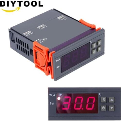 Digital Temperature Controller MH1210W 90-250V 10A 220V Thermostat Regulator with Sensor -50~110C Heating Cooling Control