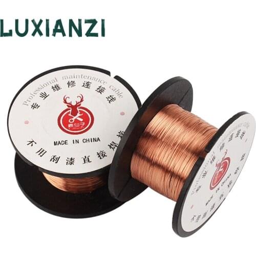 LUXIANZI 5pcs 0.1mm Copper Soldering Wire Reel Wire For Mobile Phone Computer PCB Welding Repair Tools Maintenance Jumper Line