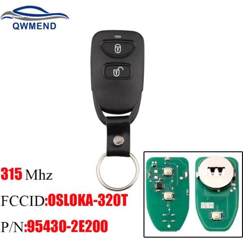 BHKEY Remote Car key For HYUNDAI 315Mhz For HYUNDAI Tucson Santa Fe Elantra 2006-2011 Original key