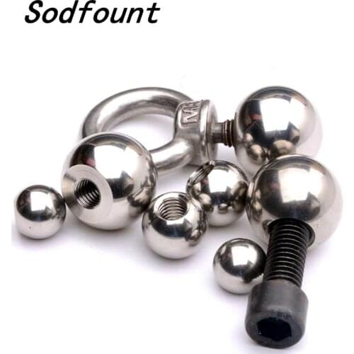 1Pcs CNC 3D Printer 304 Stainless steel Thread ball Knobs M5/M6/M8/M10/M12 Machine tool lever handle Ball nut