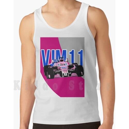 Force India Vjm11 Vector tank tops vest sleeveless Force India Vjm11 Mazepin Checo Perez Esteban Ocon Ocon Pink Cars