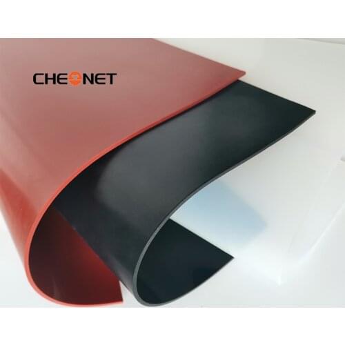 1.5mm/2mm/3mm Red/Black Silicone Rubber Sheet 500X500mm Black Silicone Sheet, Rubber Matt, Silicone Sheeting for Heat Resistance
