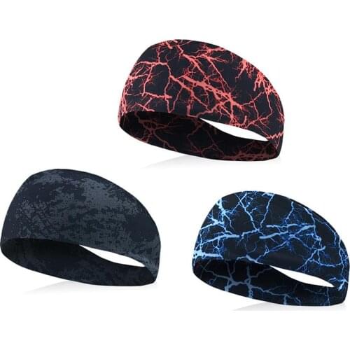 Sport Fashion Graffiti Lighting Elastic Absorbent Hairband Yoga Jogging Gym Headwear