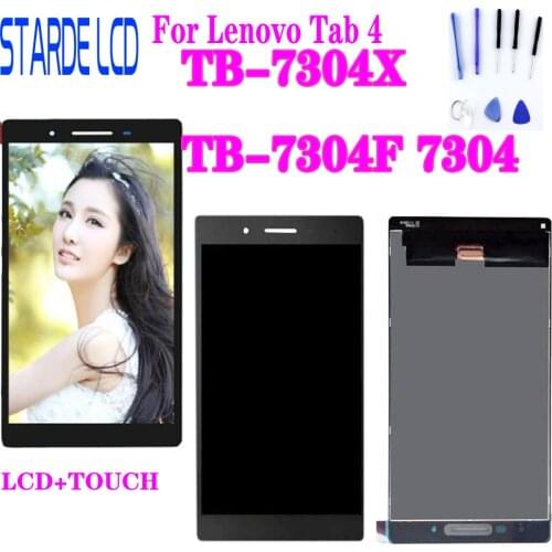 Test Well New 7" For Lenovo Tab 4 TB-7304X TB-7304F TB-7304 LCD Display and Touch Screen Digitizer Assembly