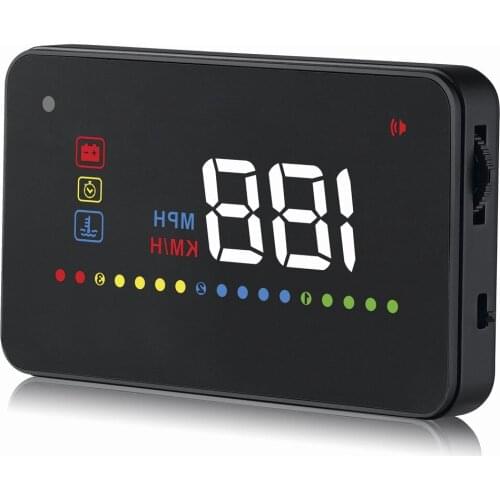 XYCING A200 HUD 3.5 inch Car Head Up Display Windscreen Projector Vehicle OBD2 Car Driving Speed RPM Warning Electronic Alarm