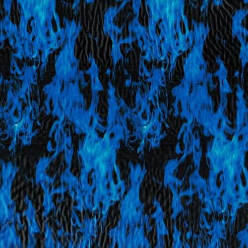 0.5*10m Free shipping CSKW048-2 width 50cm x 10m 5Sqm blue flame pattern hydrographic printed film water transfer film