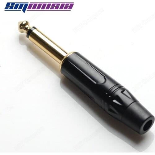 10pcs-1000pcs TS 6.35 6.5 Microphone Audio Console Plug For Amphenol Guitar Connector For Ji Cheng