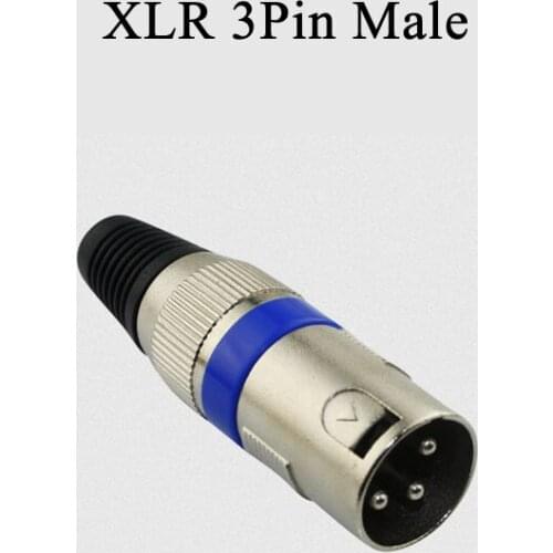 2PCS XLR 3Pin 4Pin 5Pin Male Female plug connector Microphone Adapter Jack