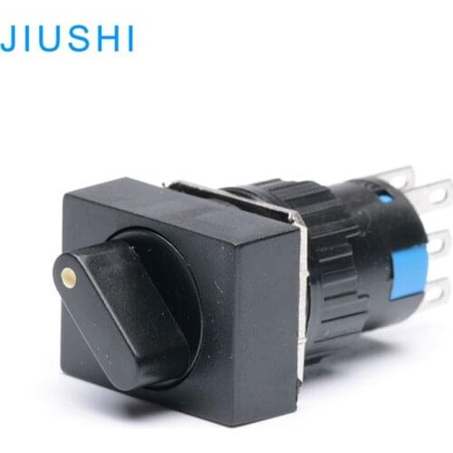 LA16J-22X3 16mm three positions rotary selector switch 6 pins 2NO 2NC