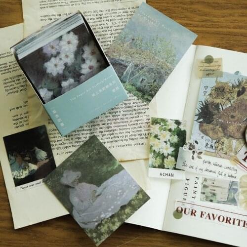 200 pcs/lot Paper Art Museum Series Memo Pad Van Gogh impression Message Sticky Notes Decorative Stationery Office Supplies