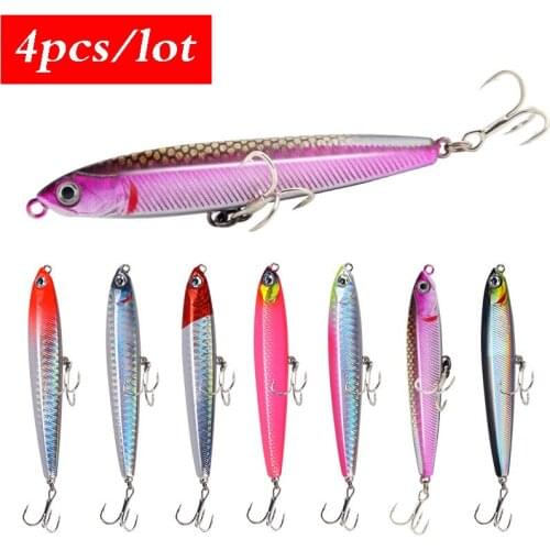 4Pcs 10g 14g 18g 24g 8cm 10cm Minnow Fishing Lures 3D Eyes topwater Floating Laser Aritificial fishing Wobblers Crankbait Baits