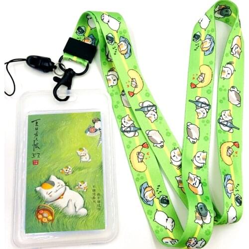 Anime Natsume Yuujinchou Moblie Phone Neck Straps Lanyard for Key Chain Bank Credit ID Card Badge Holder Case Cover Office Suppl