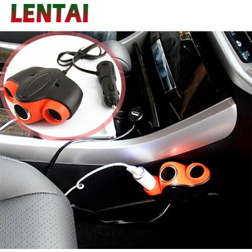 LENTAI 1PC Auto Car cigarette lighter USB Plug For Mercedes Benz W203 W204 W211 Volvo S60 XC90 XC60 S80 Subaru Forester XV