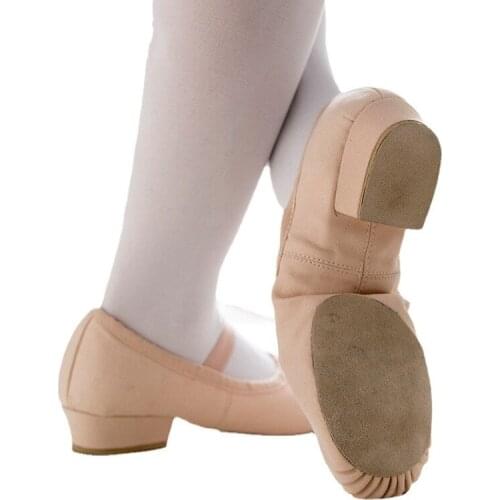 Canvas Teacher Dance Shoes Soled Ballet Shoes with Heeled for Women Adult Dance Shoes Women Soft Outsole Practice