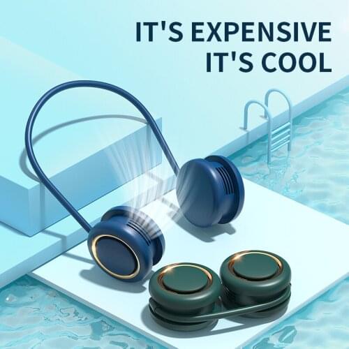 Mini Bladeless Fan Neck Fan USB Rechargeable Fan Mute Sports Fans for Home Outdoor Ventilador Portatil Abanicos