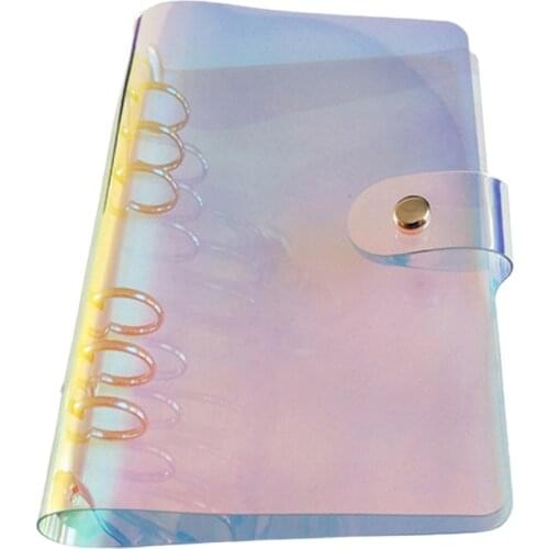 6 Hole PVC Loose Leaf Binder Notebook Notepad Sketchbook Business Journal Agenda P9YA