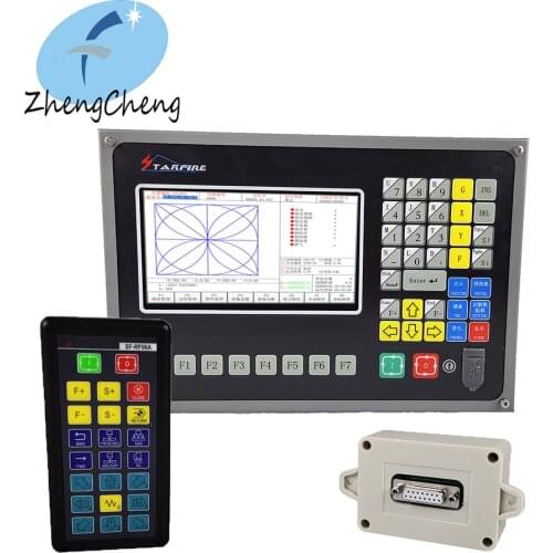 CNC 2-axis cutting machine system kit Plasma flame cutting machine controller SF-2100C + Wireless remote control SF-RF06A