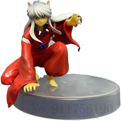 Inuyasha Sasa Maru Sesshomaru Action Figure Cup Noodles PVC Collection Action Figure Decoration Model Doll Toy Boys Gift 9cm