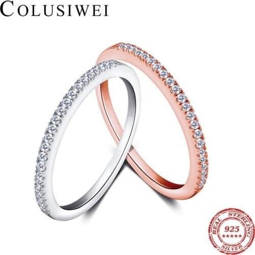 Classic Design Promotion Wholesale 2017 Fashion Women Crystal Jewelry Simulated Zircon Party Rings 925 Sterling Silver Ring