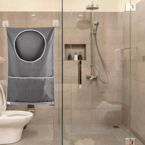 Space Saving Hanging Laundry Hamper Bag Door Back Hangers Large Dirty Clothes Storage Organizer Home Laundry Basket Pouch Set