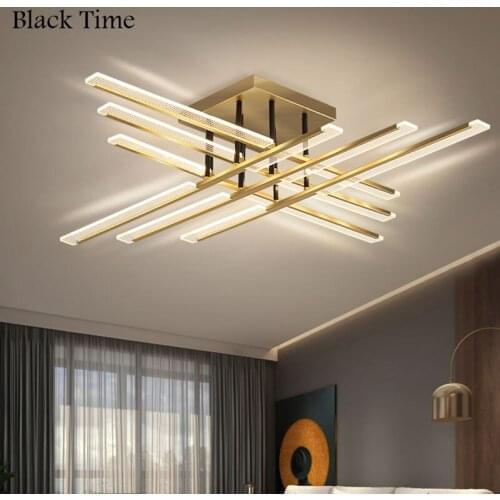 Gold Modern LED Chandelier Art Creative Chandelier Lamp for Living Room Bedroom Dining Room Kitchen Home Indoor Light Luminaires