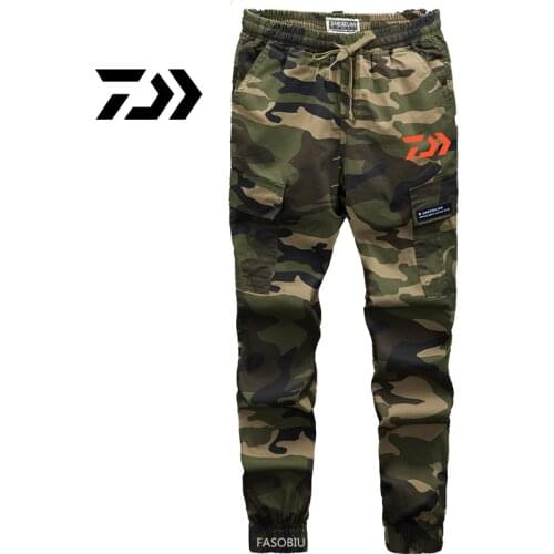 New Elastic Casual Fishing Pants Camouflage Pants Mens Micro-elastic Wear-resistant Breathable Camouflage Hiking Outdoor Pants