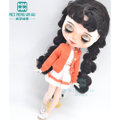Blyth doll Clothes Three-piece fashion sweater for Blyth Azone OB23 OB24 1/6 doll accessories