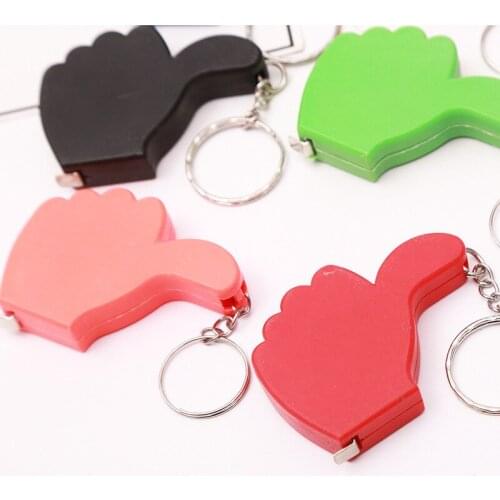 Wholesale 1M Mini Retractable Measure Tapes Thumb Shape Sewing Tape line Ruler Meter Rule Tool Practical