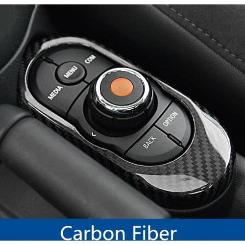 Carbon Fiber Car Center Console Panel Cover for Mini Cooper F55 Hardtop F56 F57 Interior Styling Moulding Trim Sticker