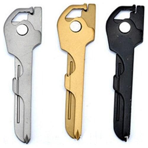 6 In 1 Useful Multifunction Knife Practical Utili Key Outdoor Screwdriver Bottle Opener Keychain Camping EDC Tools