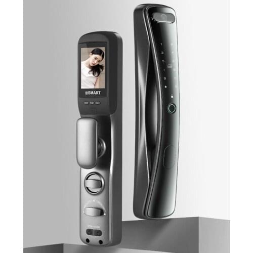 Remote Control Fully Automatic WIFI APP Peephole Digital Fingerprint Password IC Card Key Smart Home Door Lock