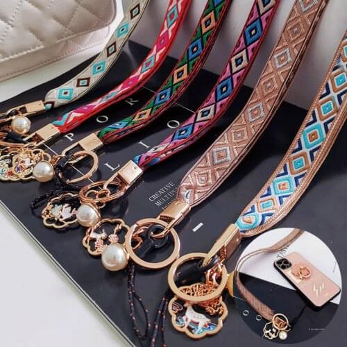 Lanyards for keys Mobile Phone Strap for samsung huawei xiaomi iphone colorful DIY Hang Rope Lanyard universal pendant pendant