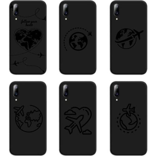 Luxury World Map Travel Phone Case For Vivo Y91c Y17 Y51 Y67 Y55 Y7s Y81 Y19 Y97 Y93 V17 vivos5