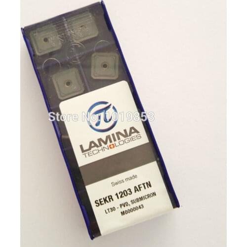 SEKR1203 AFTN LT30 carbide inserts for milling cutter CNC machine