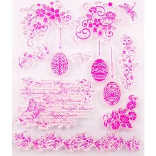 T5038 Silicone Clear Stamps for Scrapbooking Flowers Decoration Embossing Folder Craft Rubber Stamp Tools New