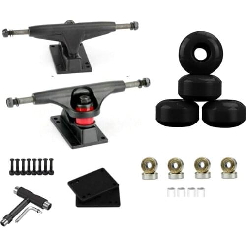 100A Skateboard Longboard 52X32mm Wheels with 5 Inch Skateboard Trucks and Skateboard Tools Skateboard Accessories