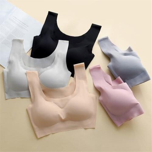Sports Bra For Women Gym Tops Padded Solid Yoga Sportswear Breathable Running Active Wear Female Training Vest High Elastic XXL