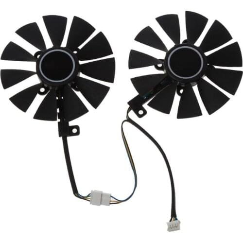 T129215SU 4Pin 88MM 12V 0.50A Cooler Fan For GTX1060 1070 Ti RX 470 570 580 Graphics Card Everflow 28mm Cooling Fans
