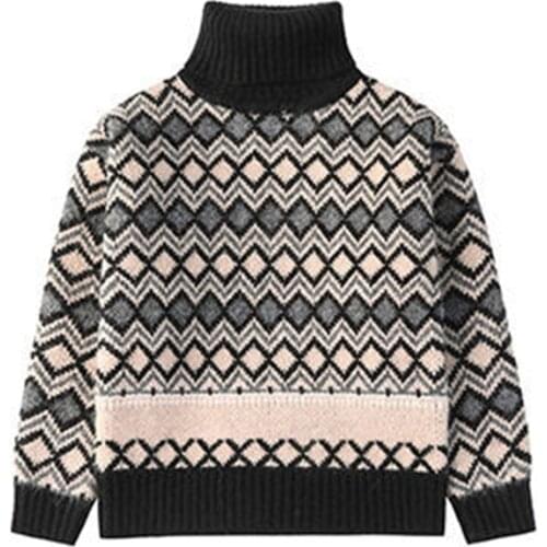Autumn winter Baby Boys Girls Children Clothing Knitted pullover teenage Sweaters Kids Spring turtleneck Wear 6 8 10 12 years